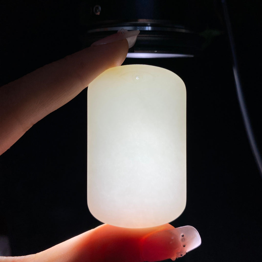和田玉糖白无事牌（35.1g）