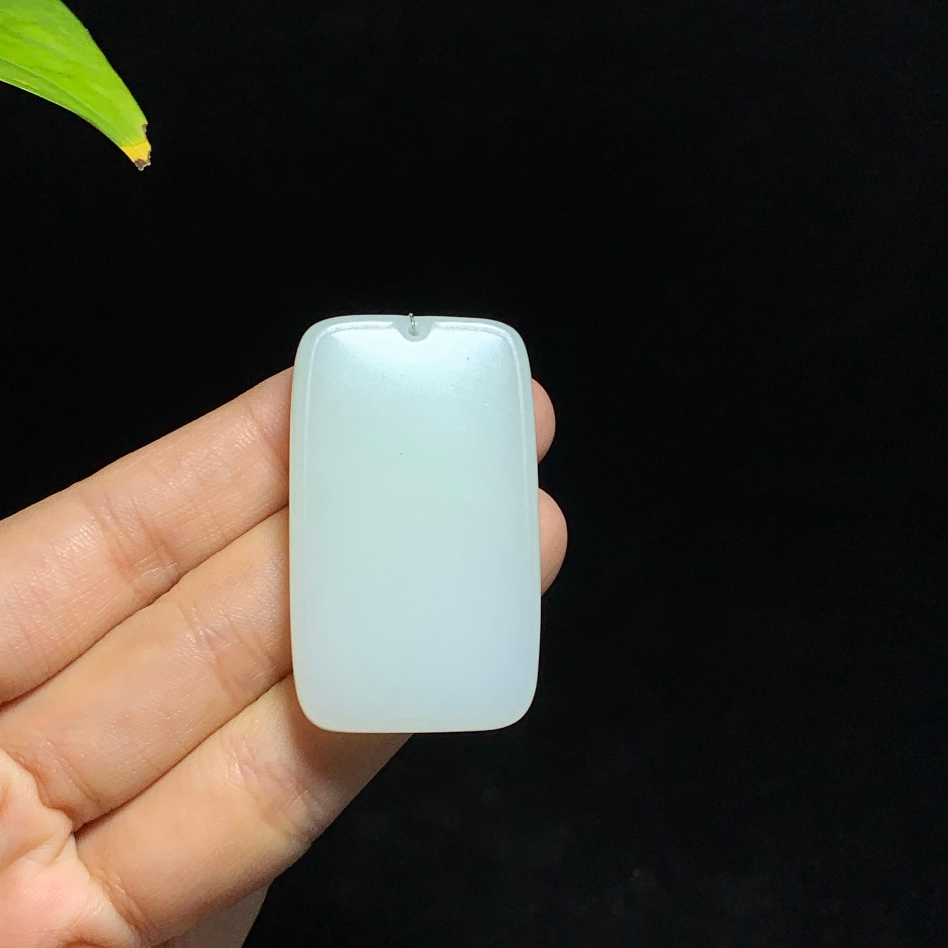 和田山料白玉无事牌挂件（30.0g）