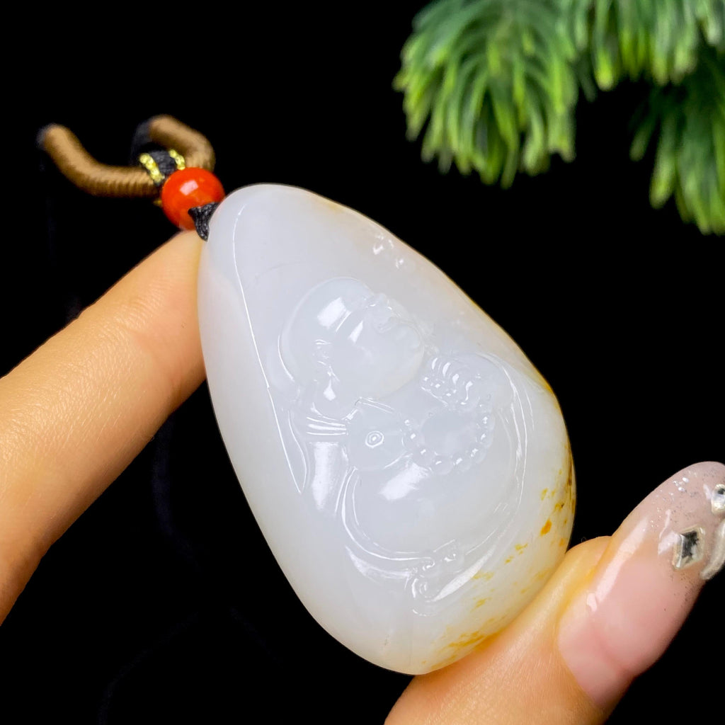 和田玉籽料佛公（34.1g）