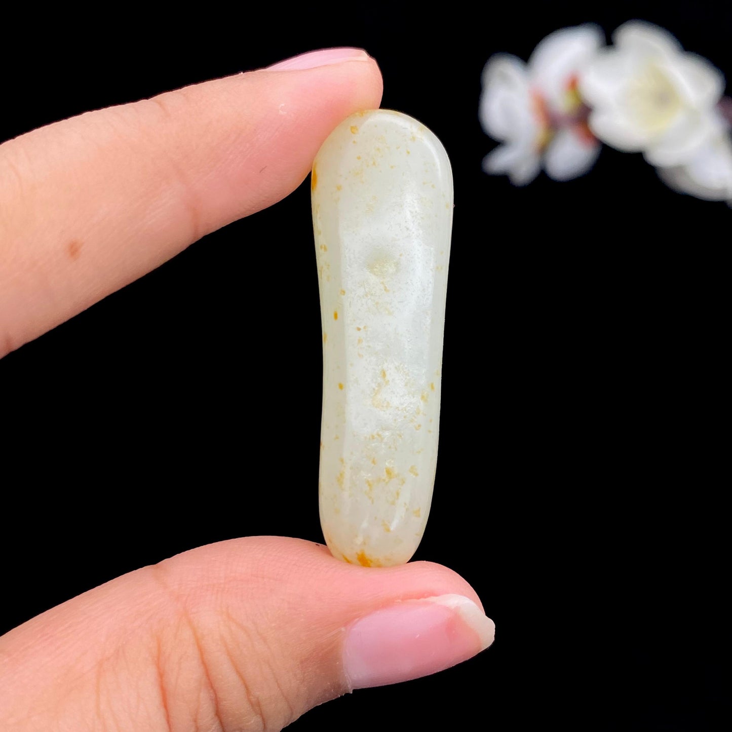 和田玉洒金皮籽料挂件（21.7g）