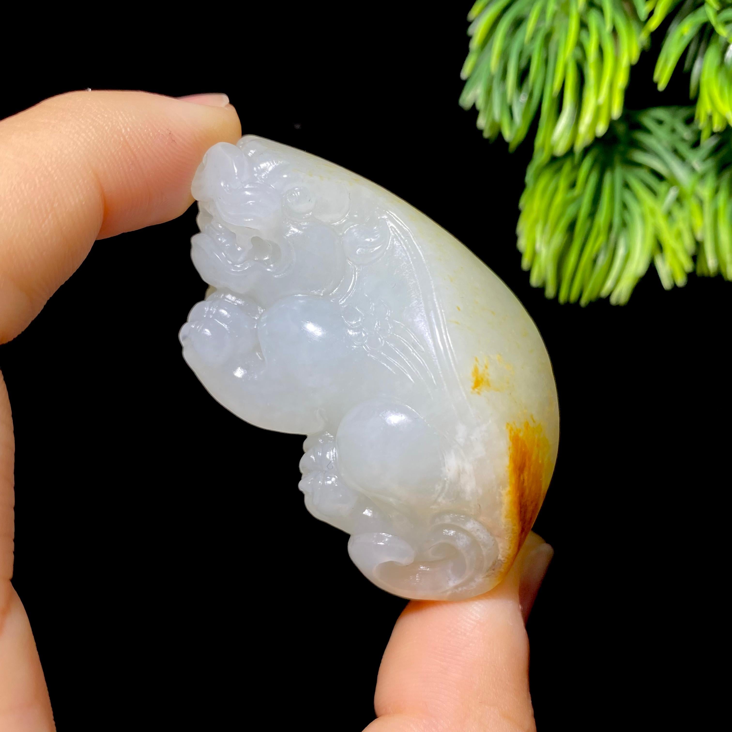 和田玉籽料貔貅（60.7g）