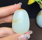 新疆和田玉且末料羊脂玉佛公（29.5g）