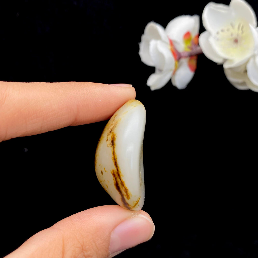 和田玉聚黄皮籽料原石（24.5g）