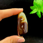 和田玉聚红皮籽料手把件（70.5g）