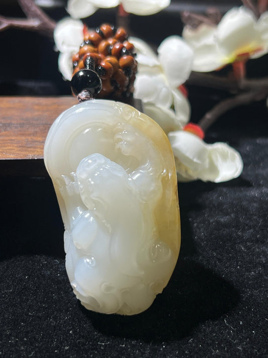 和田籽料貔貅挂件（68.2g）