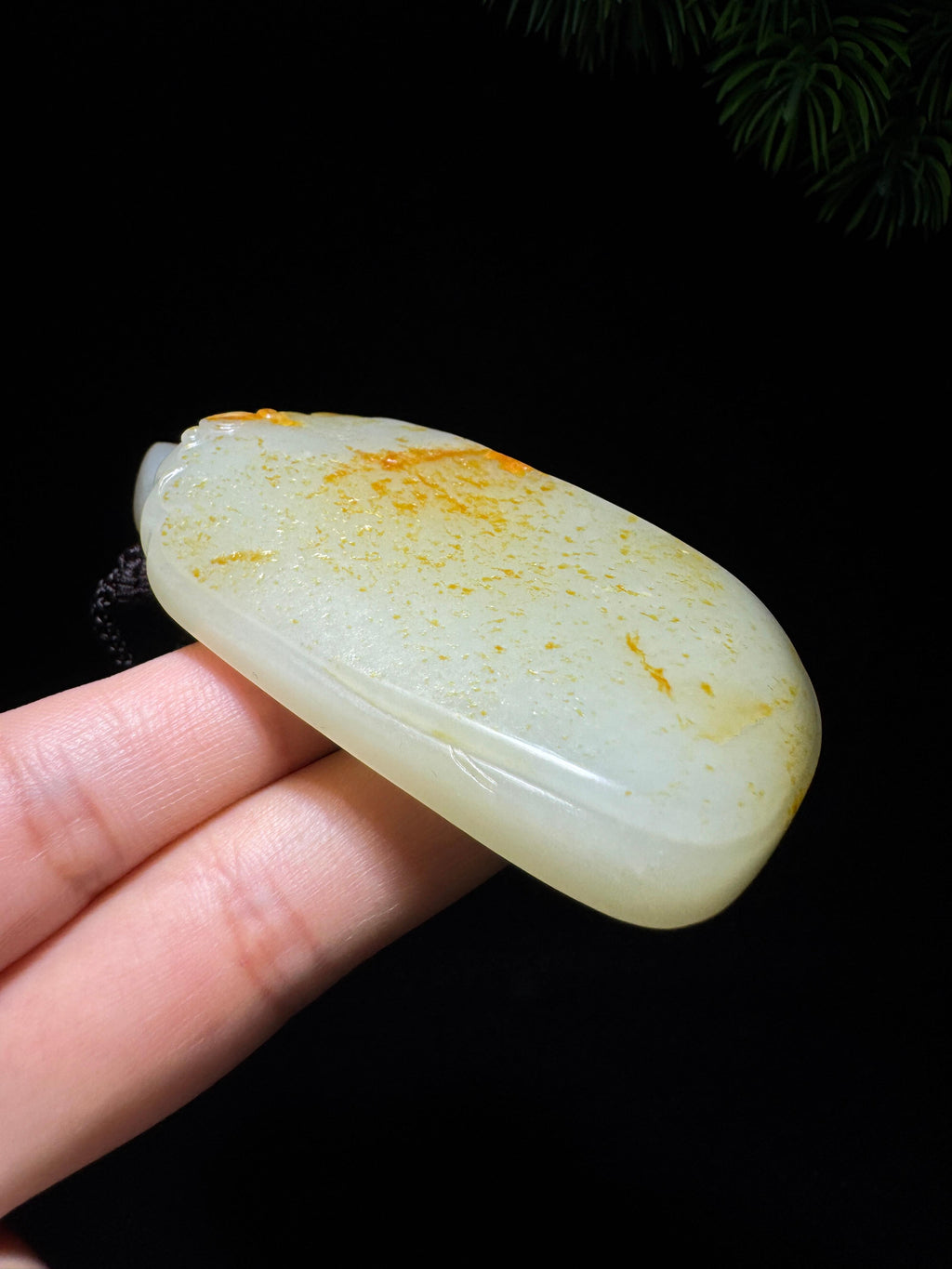 和田玉籽料满皮无事牌（76.7g）