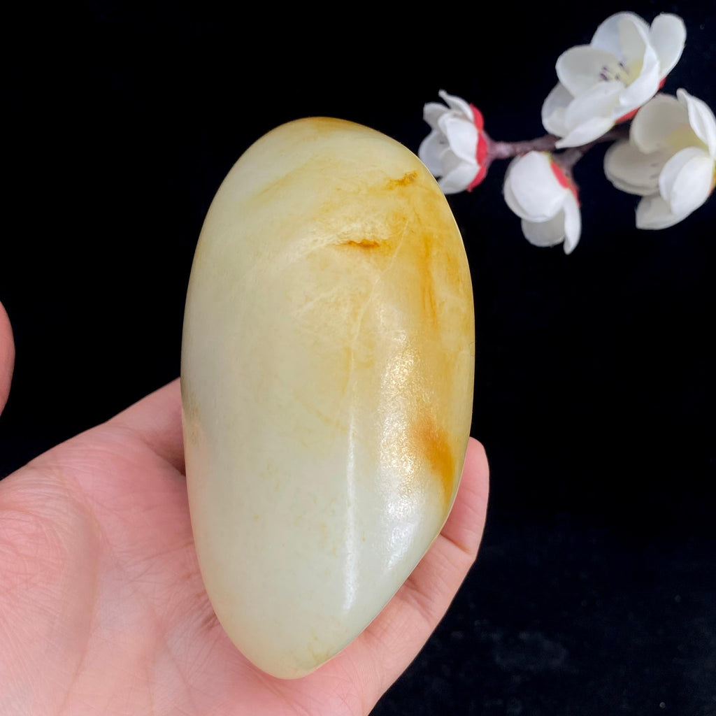 和田玉聚黄皮籽料原石（565.9g）