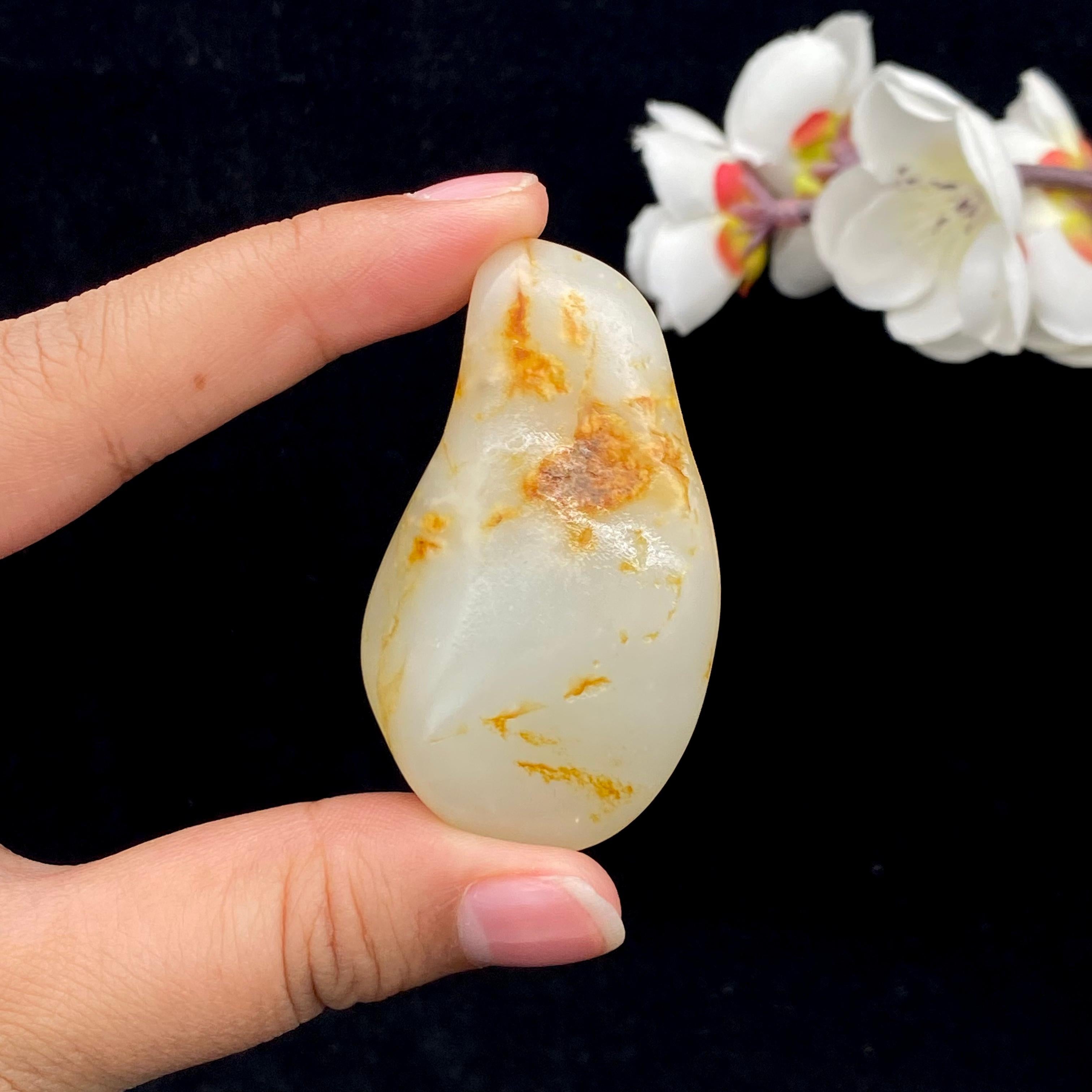 和田玉洒金皮籽料挂件（39.6g）