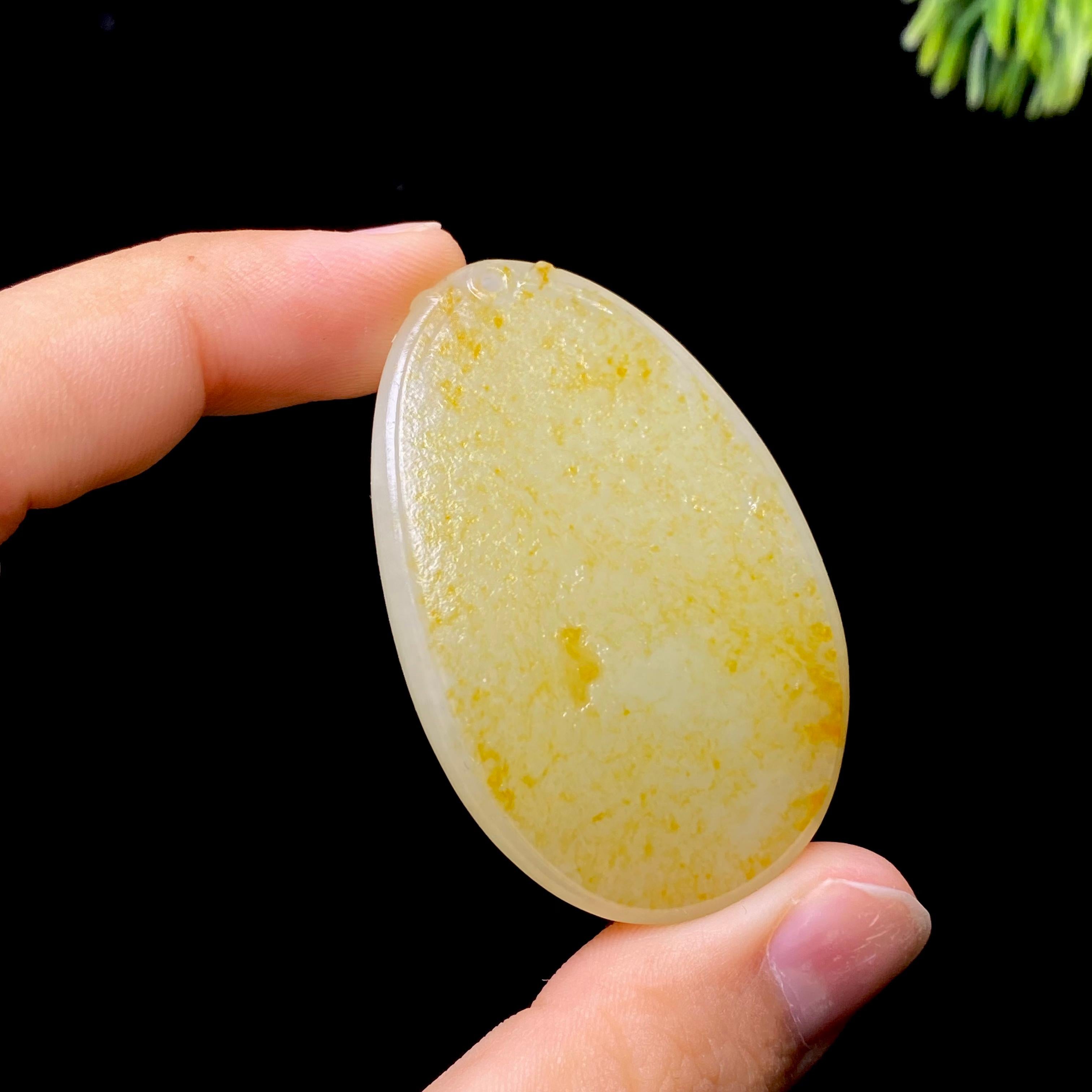 和田玉籽料无事牌（35.4g）