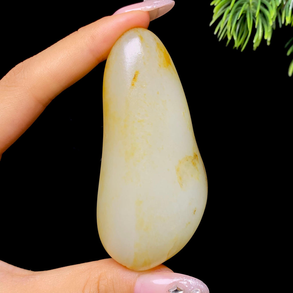 和田玉洒金皮籽料手把件（76.14g）