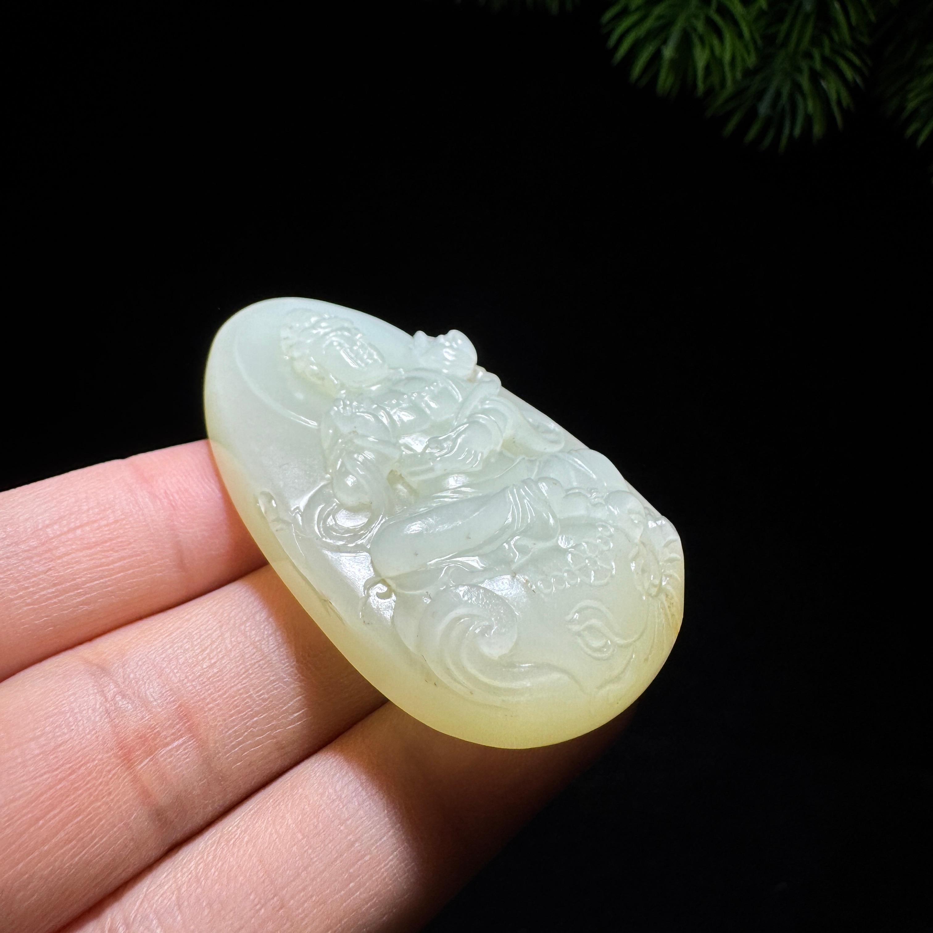 和田玉籽料观音（39.0g）