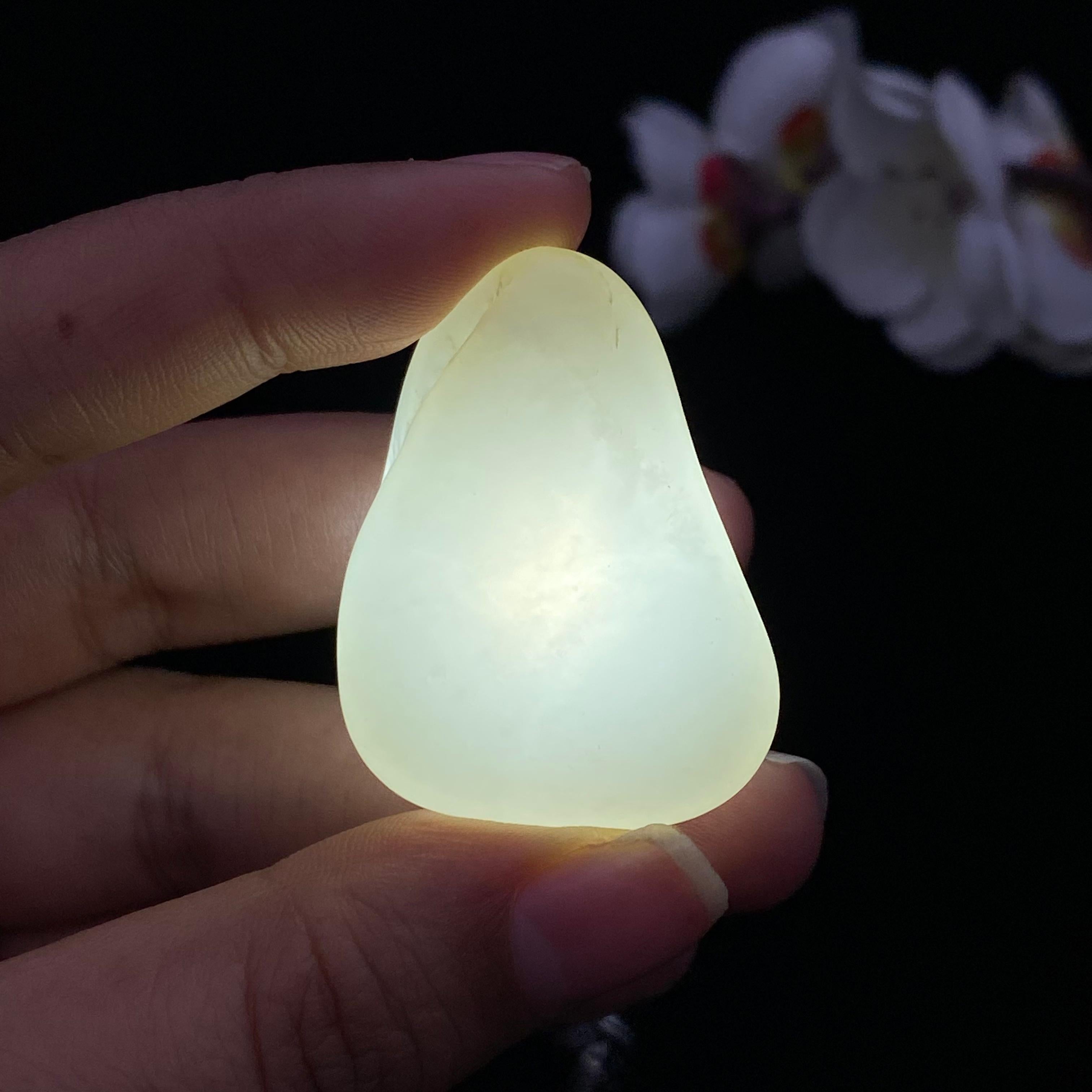 和田玉白玉籽料挂件（22.6g）