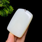 和田玉白玉无事牌（53.0g）