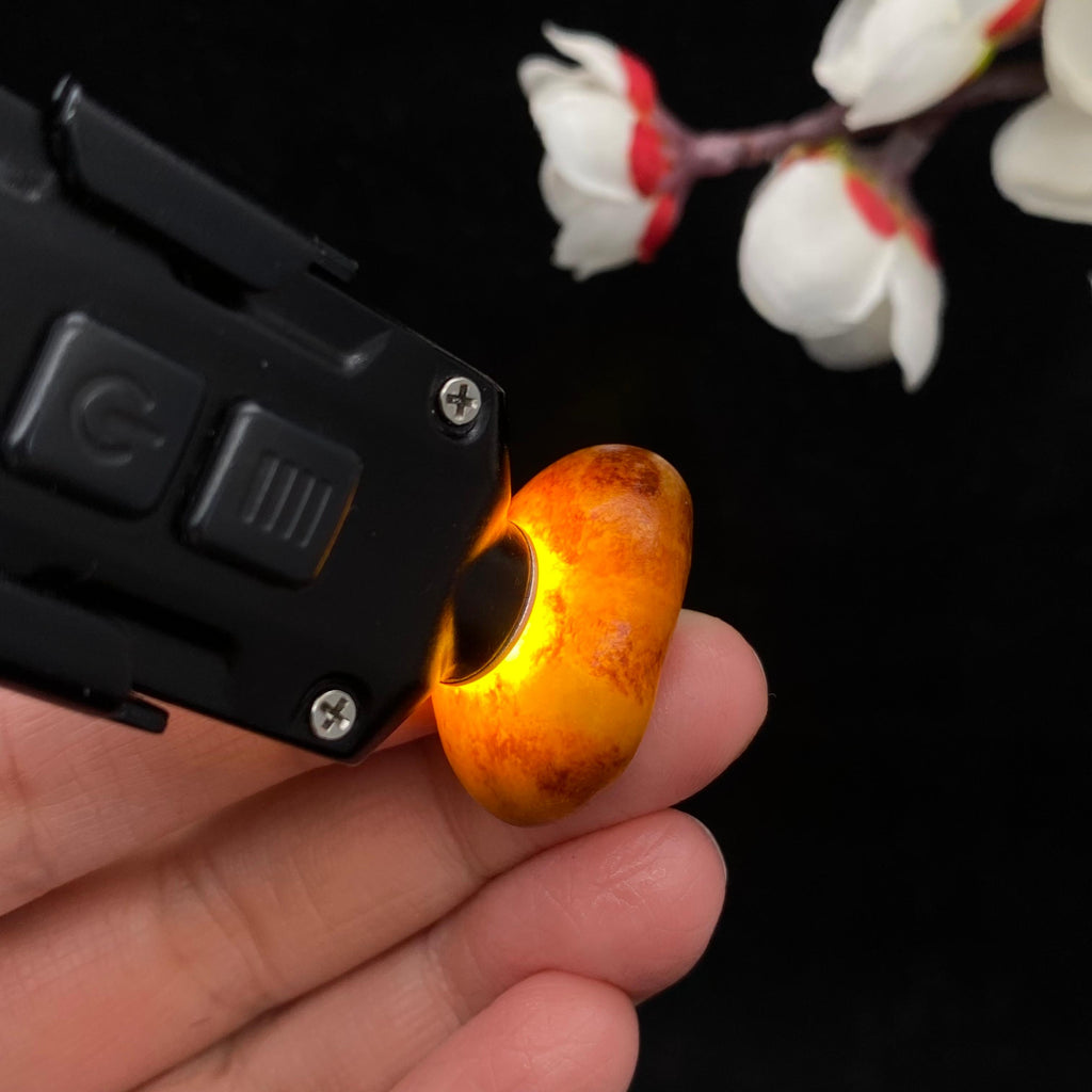 【超值推荐】和田玉红沁皮籽料吊坠籽（10g）