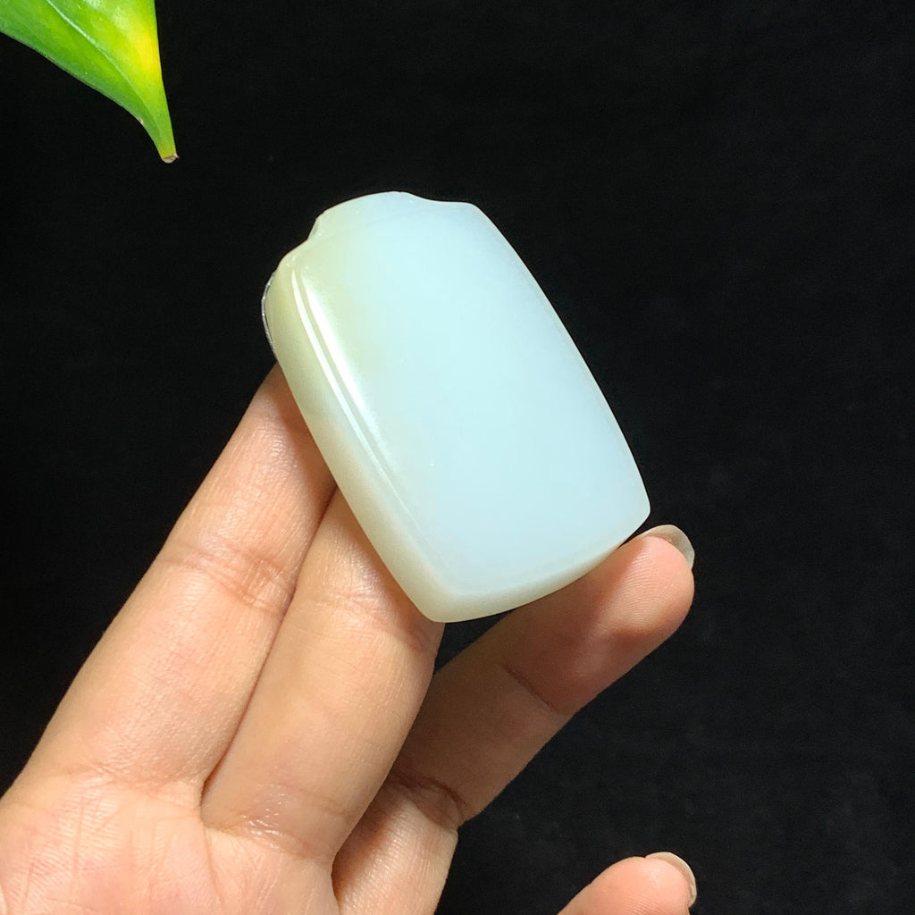 和田山料糖白玉无事牌挂件（52.2g）