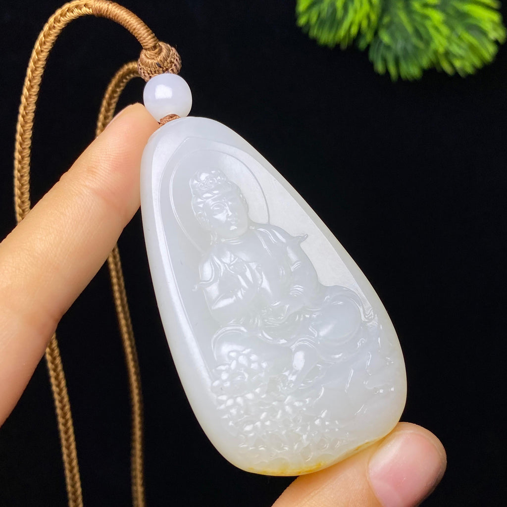 和田玉籽料观音（50.2g）