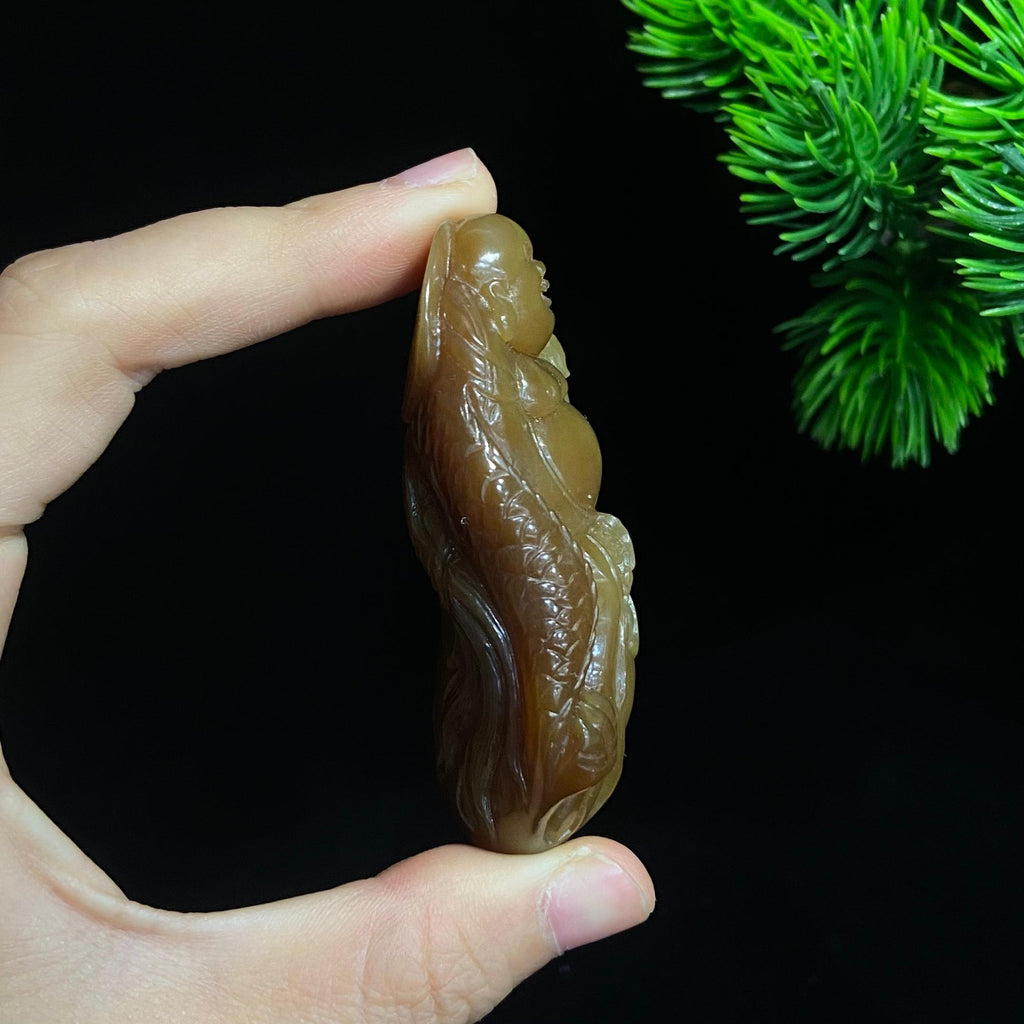 和田且末金山糖玉御龙佛公挂件（66.0g）