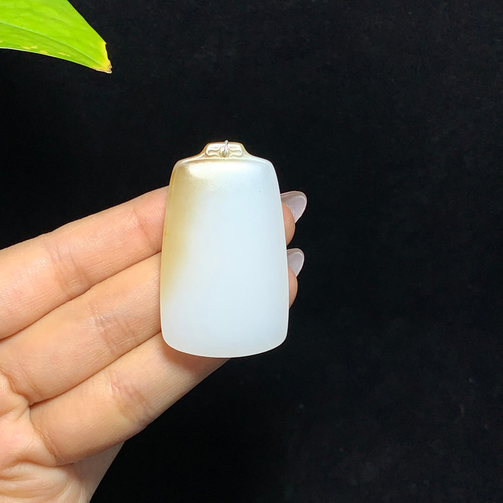 和田山料糖白玉无事牌（23.5g）