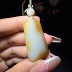 和田玉糖白玉平安牌（16.4g）