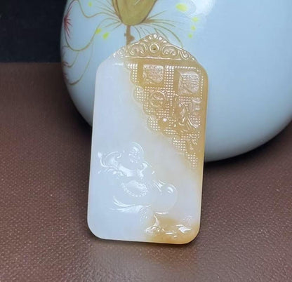 新疆和田玉且末糖白佛公（30.8g）