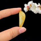 和田玉满洒金皮籽料吊坠籽（13.6g）