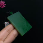 精品和田碧玉粉青无事牌（35.0g）