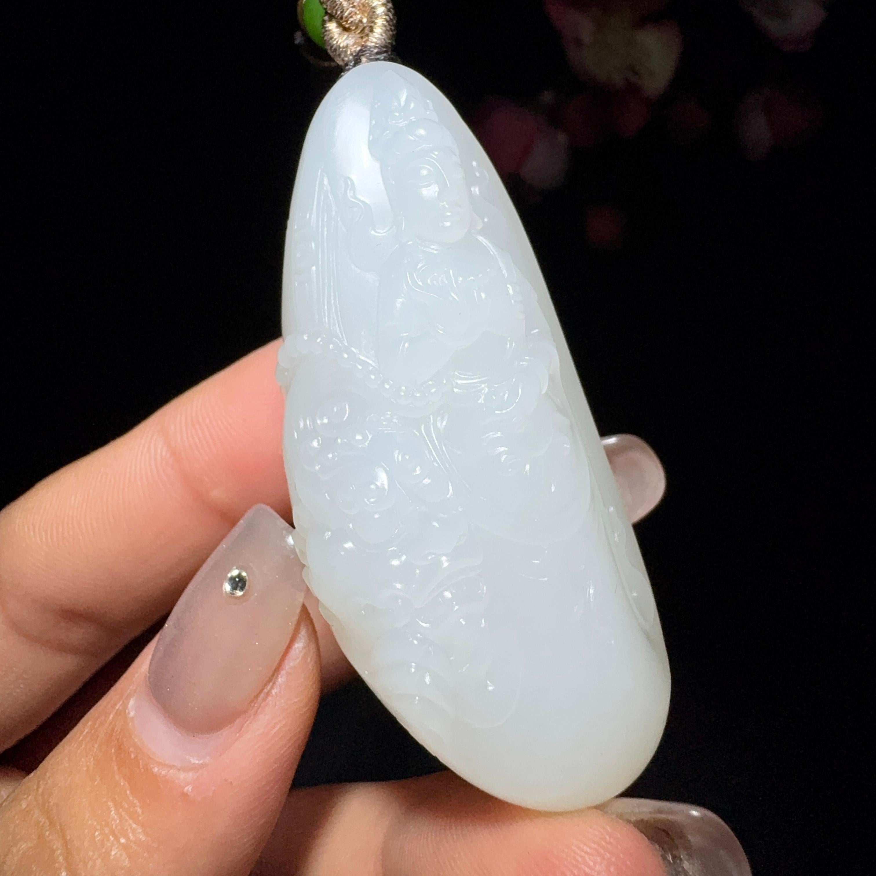 和田玉籽料文殊菩萨（47.2g）
