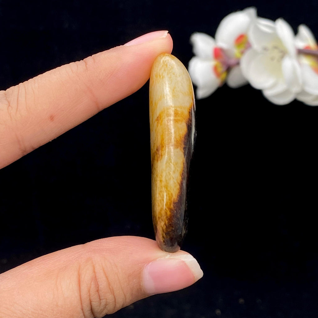 和田玉聚黑皮籽料挂件（21.5g）