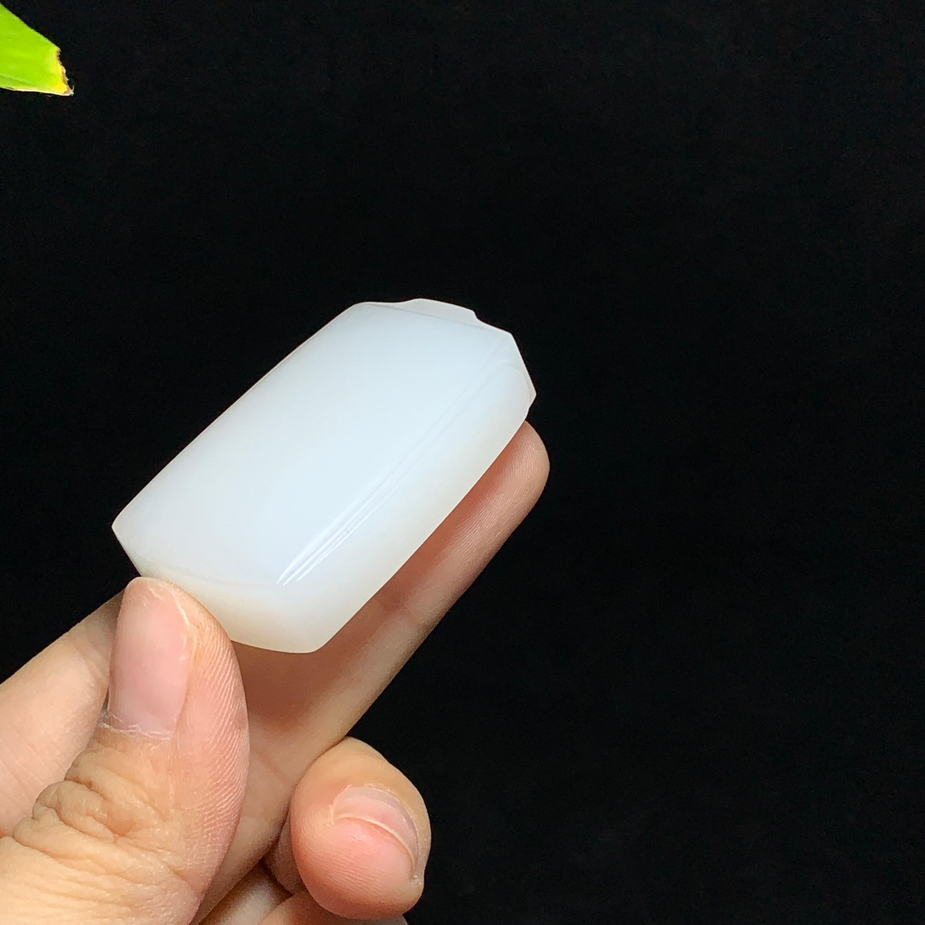 和田山料白玉无事牌挂件（43.5g）
