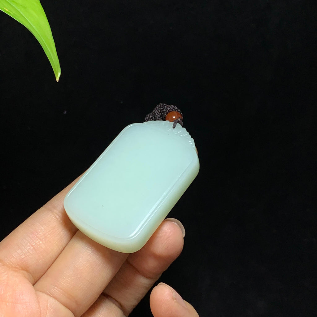 和田山料白玉无事牌挂件（38.4g）