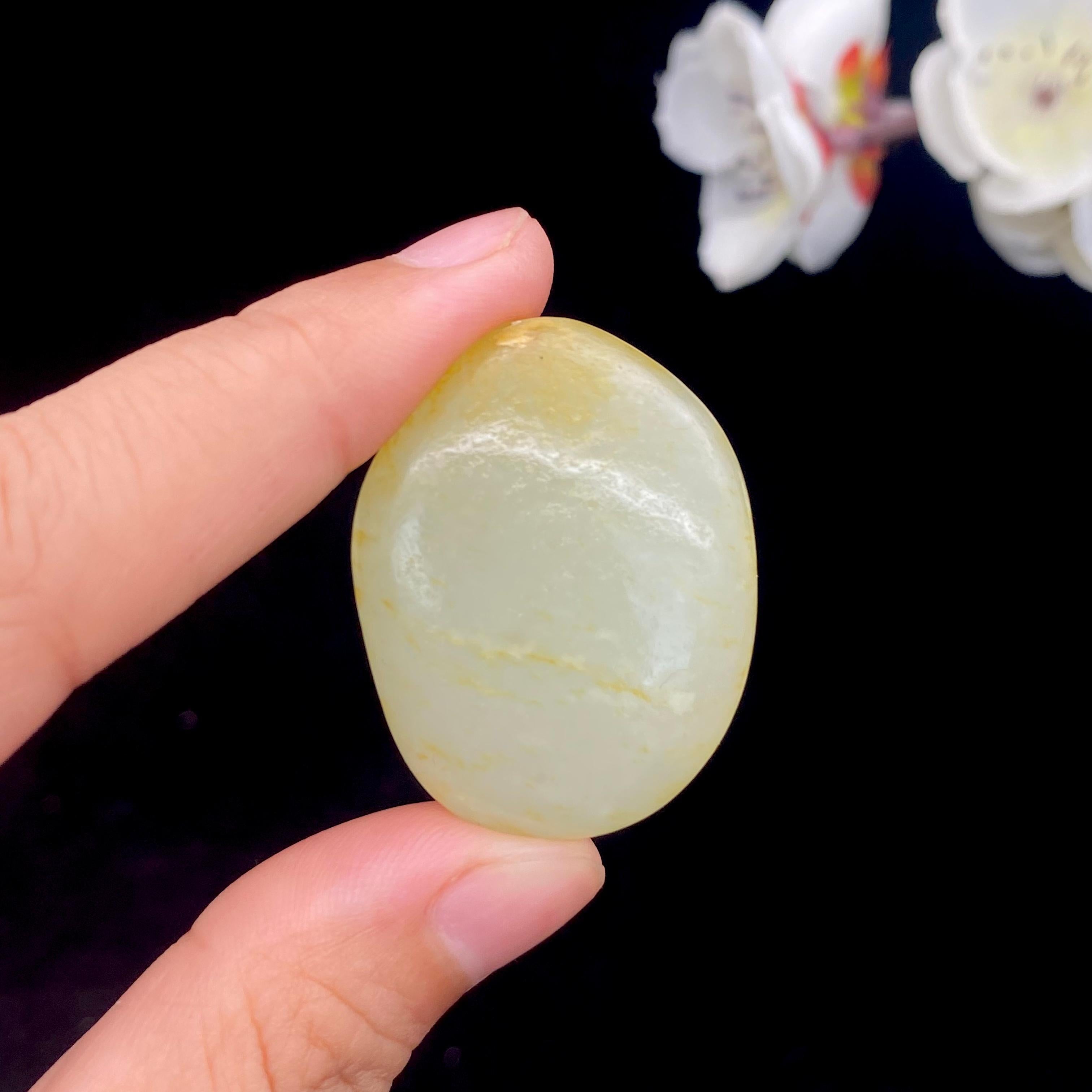 和田玉洒金皮籽料挂件（19g）