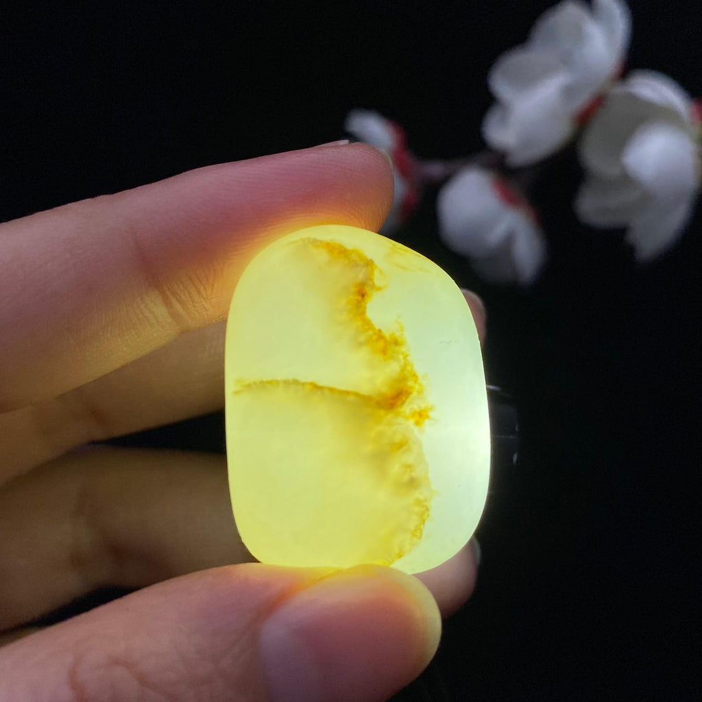 和田玉白玉籽料吊坠籽（19.1g）