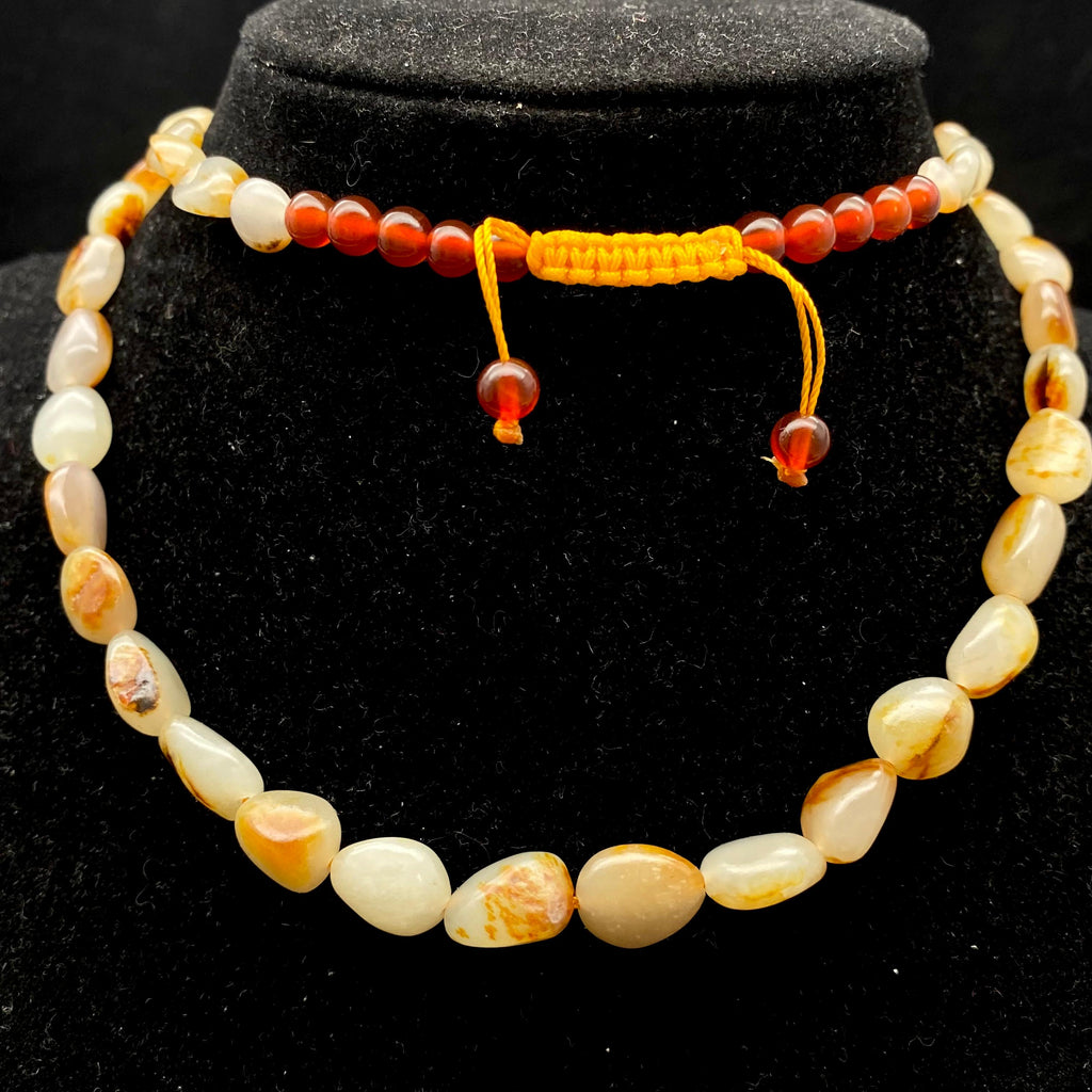 和田玉黄皮小籽【精品项链】（37.6g）