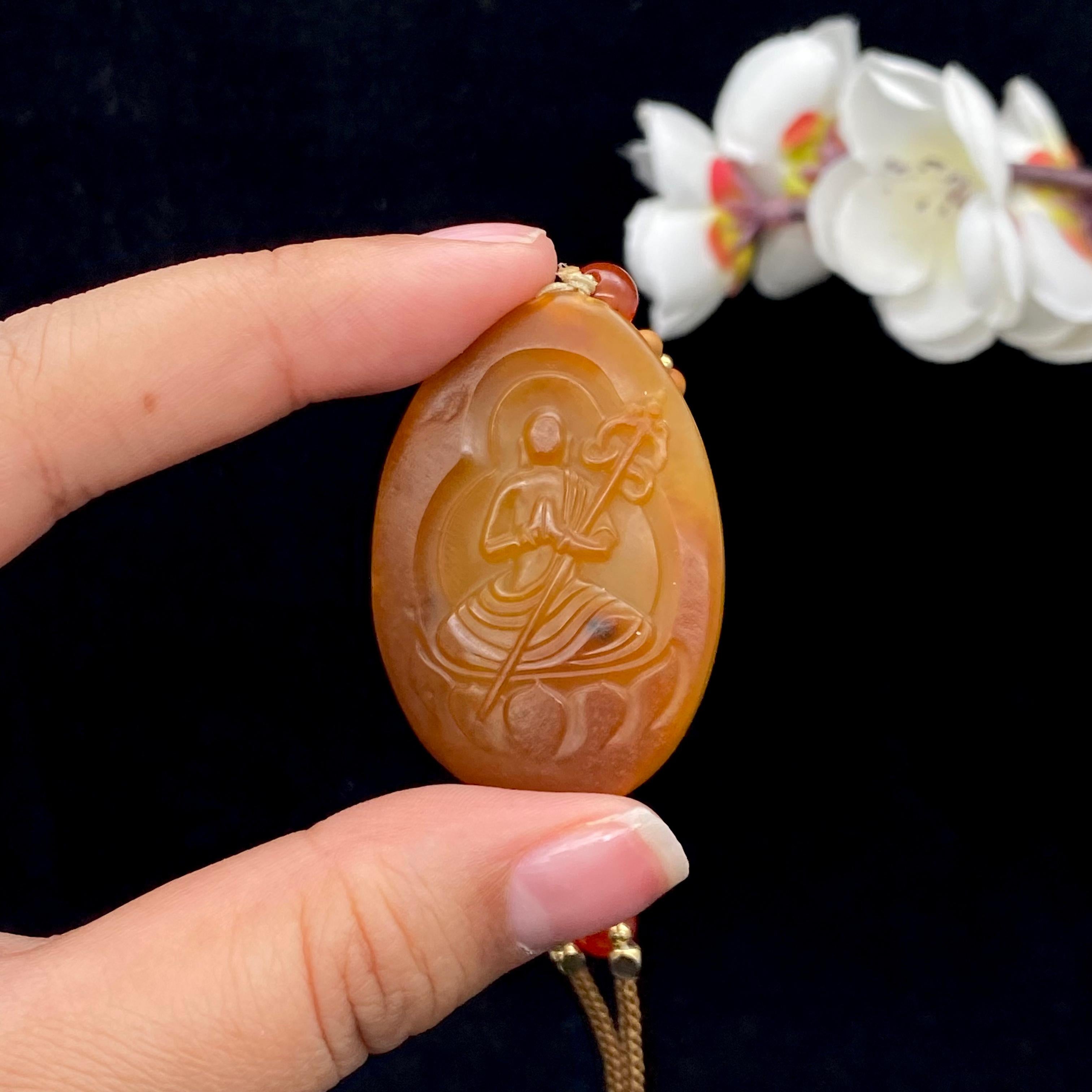 和田玉黄沁皮籽料【悟道】（20.4g）