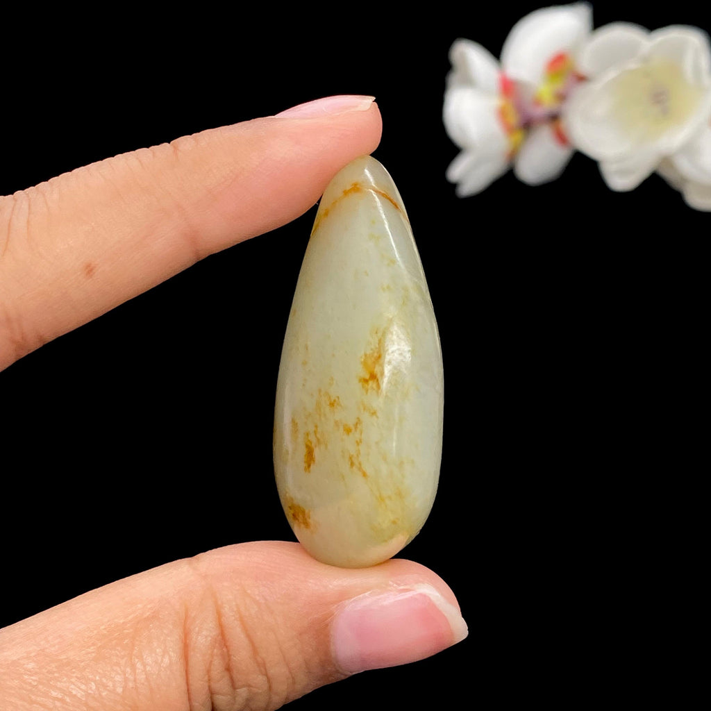 【超值推荐】和田玉洒金皮青花底籽料挂件（34.54g）