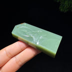 和田玉籽料沙枣青无相佛（56.0g）