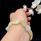 k和田玉黄皮精品手串】（32.6g）