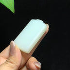 和田山料糖白玉无事牌挂件（42.5g）