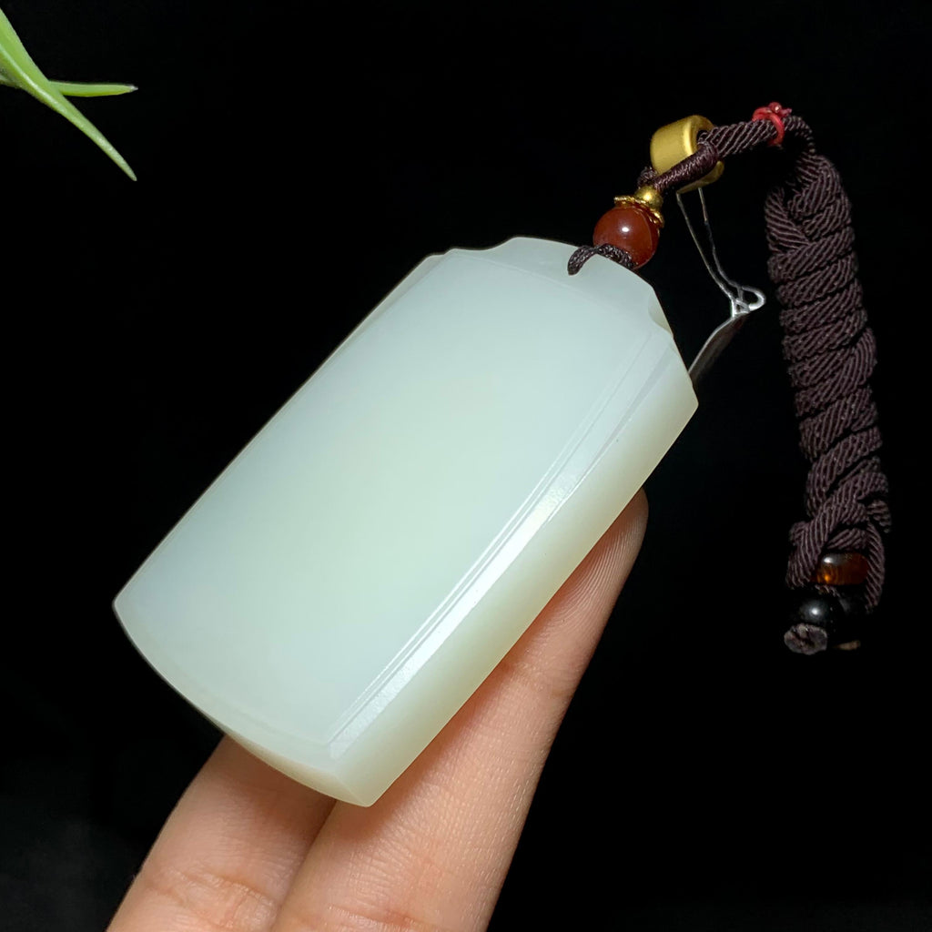和田白玉平安无事牌（50.0g）