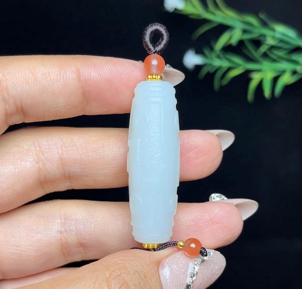 和田白玉九眼天珠（12.5g）