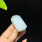 和田山料糖白玉无事牌挂件（51.0g）