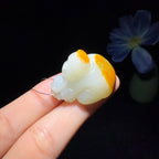 和田玉籽料童子送财（15.0g）