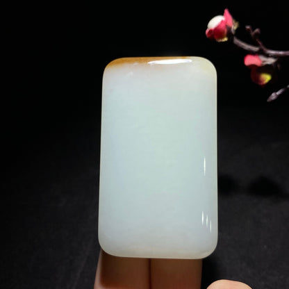 传承精品糖白玉无事牌（85.5g）