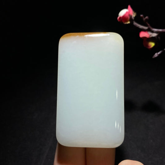 传承精品糖白玉无事牌（85.5g）