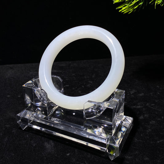 和田玉羊脂白玉手镯（56.41g）