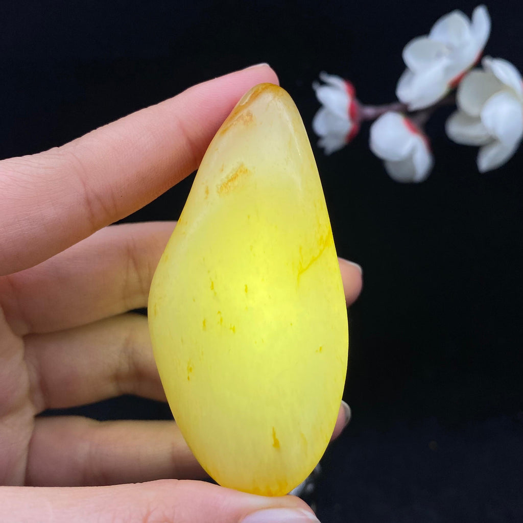 和田玉聚红皮籽料手把件（82.9g）