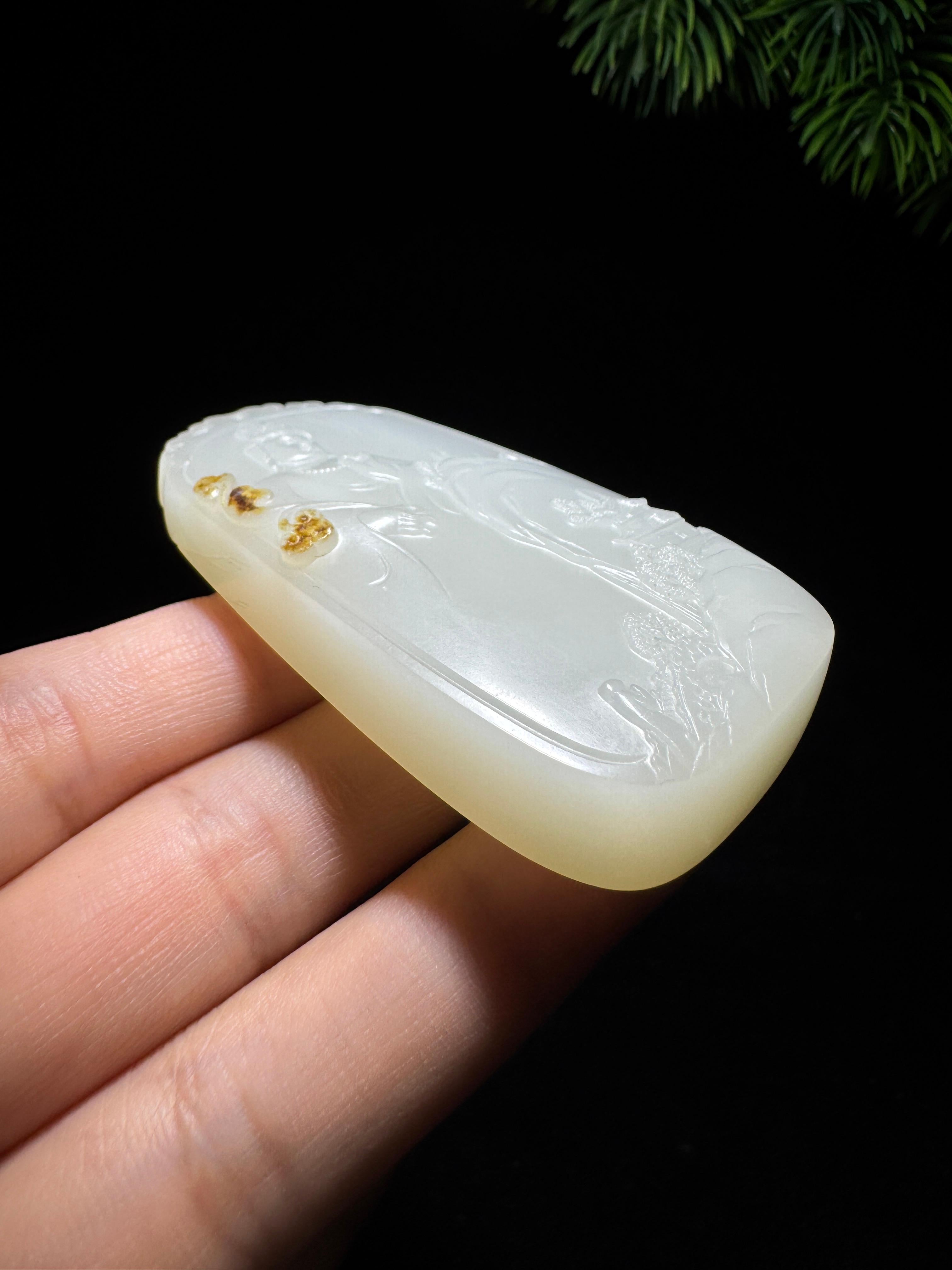 和田玉籽料观音（76.0g）