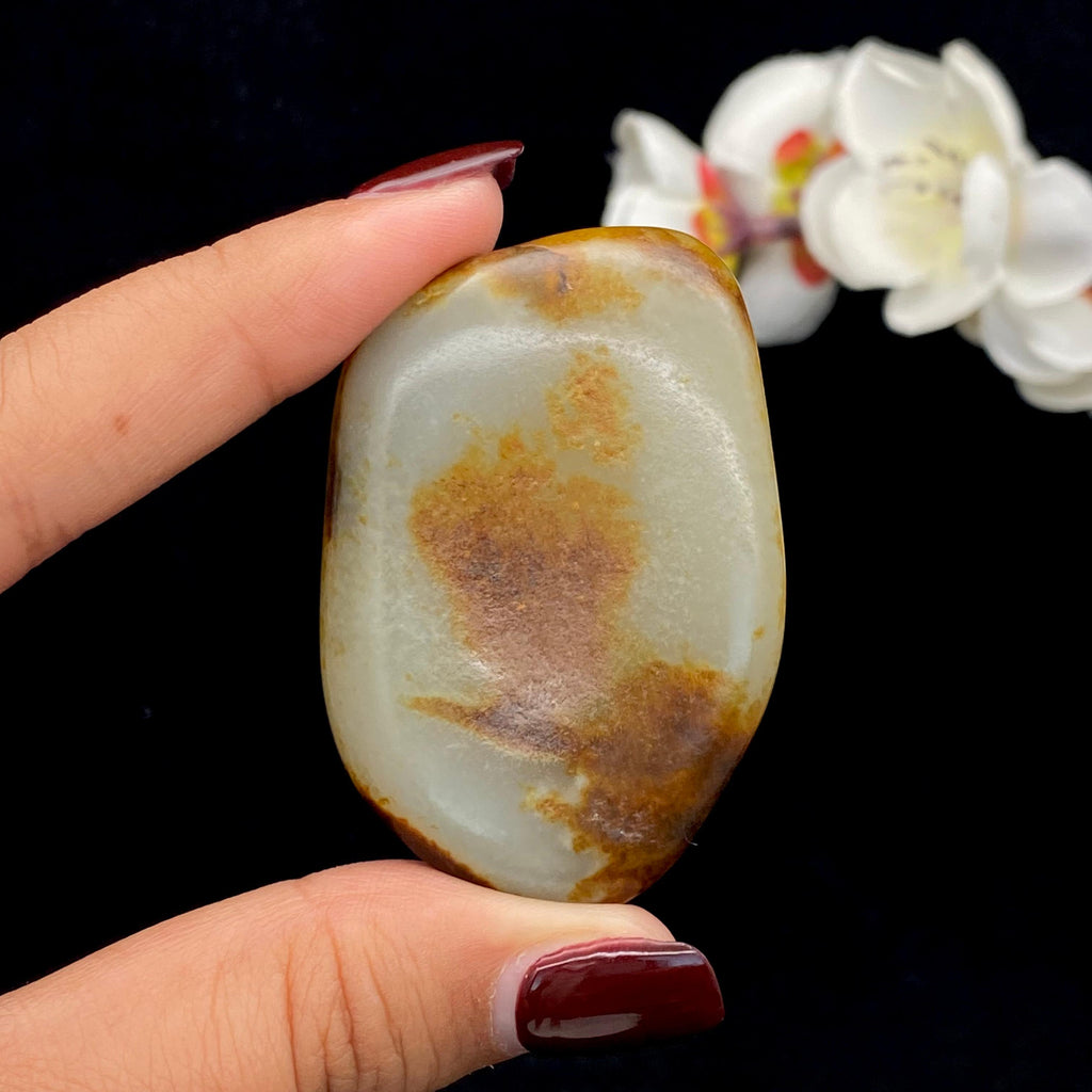 和田玉聚红皮籽料挂件（56.7g）