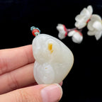 和田玉籽料【母子情深】挂件（42.2g）