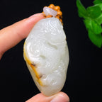 和田玉籽料龙行天下（75.3g）